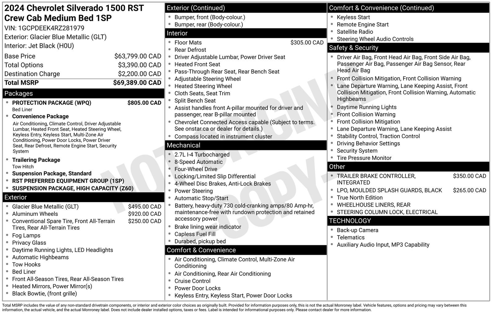 Used 2024 Chevrolet Silverado 1500 RST w/ Protection Package AWD/4WD image 11