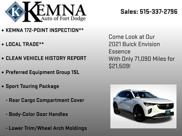 Used 2021 Buick Envision Essence w/ Sport Touring Package image 7