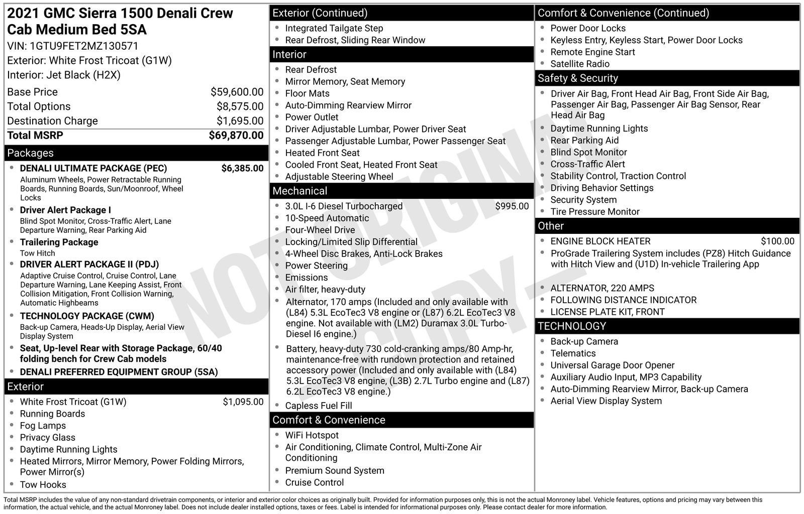 Used 2021 GMC Sierra 1500 Denali w/ Denali Ultimate Package image 37