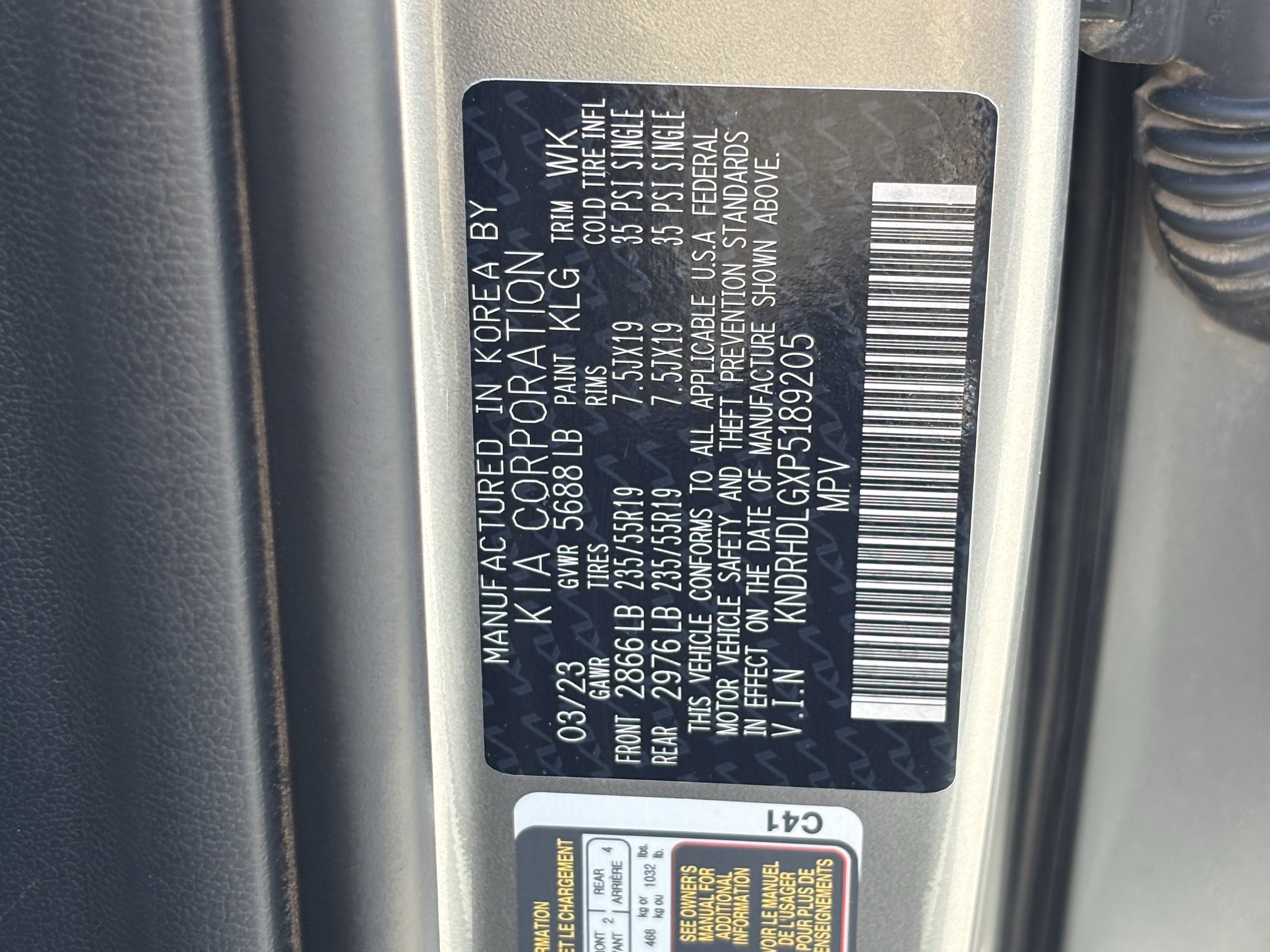 Certified 2023 Kia Sorento EX AWD/4WD image 30