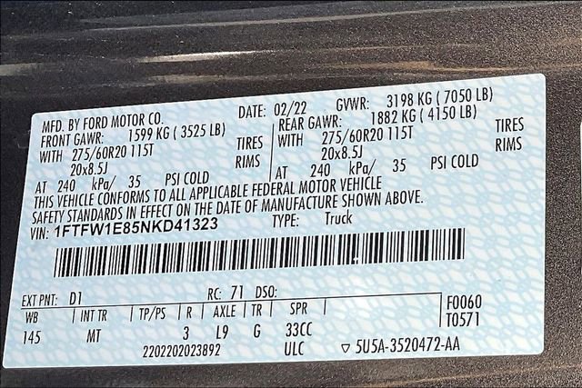 Used 2022 Ford F150 XLT w/ Equipment Group 302A High image 35