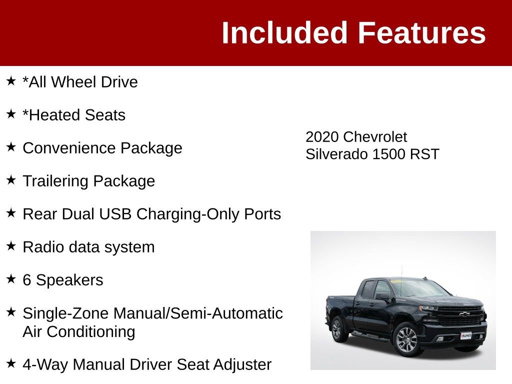 Used 2020 Chevrolet Silverado 1500 RST AWD/4WD image 3