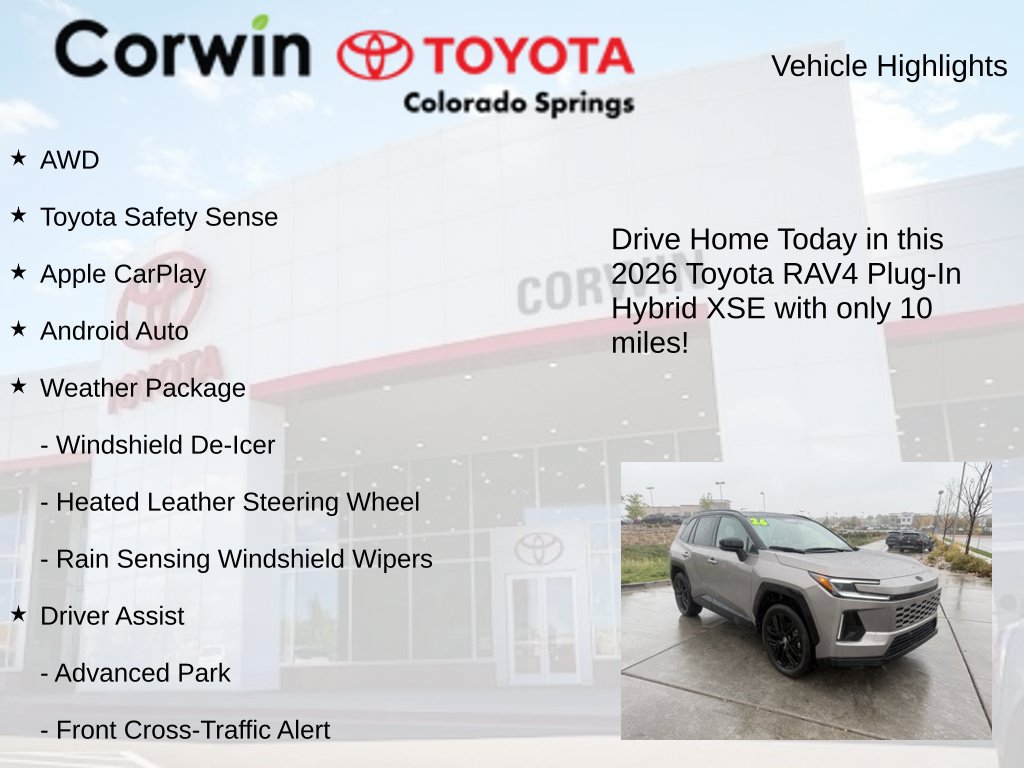 Used 2026 Toyota RAV4 XSE w/ Panoramic Sun Roof Package AWD/4WD image 8