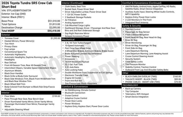 New 2026 Toyota Tundra SR5 image 7
