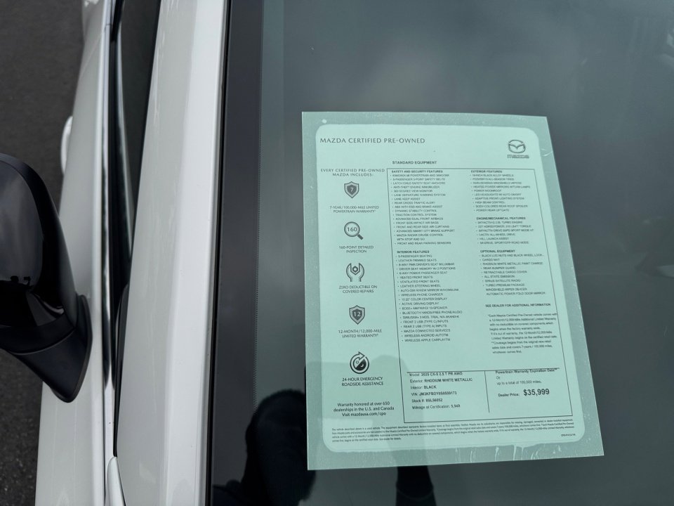 Certified 2025 MAZDA CX-5 2.5 Turbo w/ Premium Package image 32