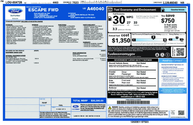 Used 2020 Ford Escape SE FWD image 2