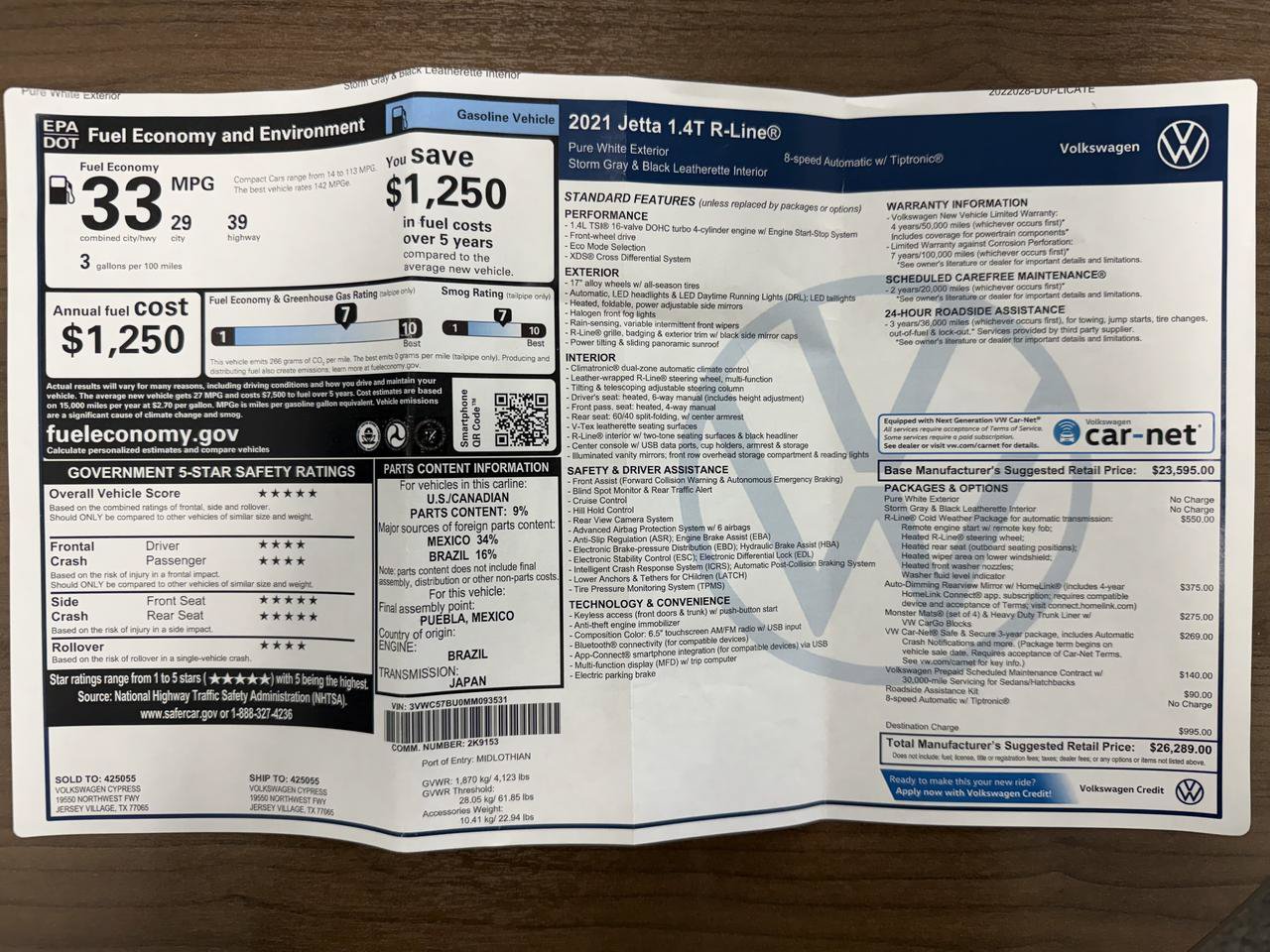 Used 2021 Volkswagen Jetta R-Line FWD image 52