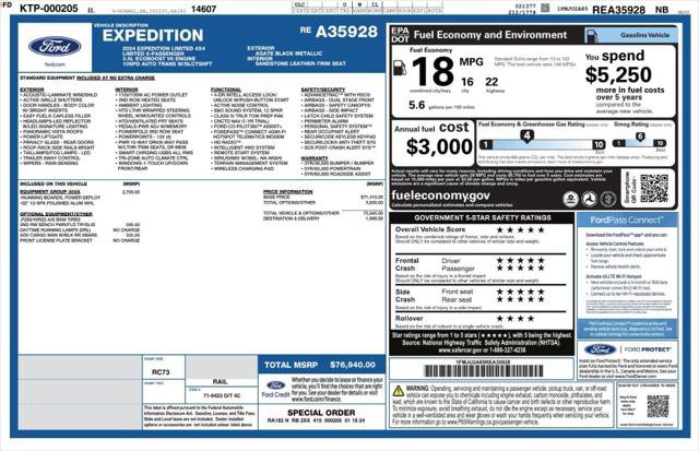 Used 2024 Ford Expedition Limited AWD/4WD image 4