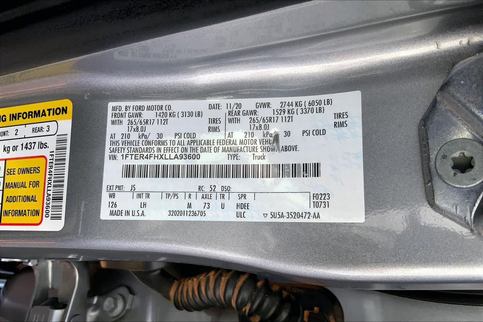 Used 2020 Ford Ranger XLT w/ Equipment Group 301A Mid AWD/4WD image 37