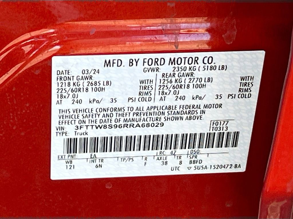 Used 2024 Ford Maverick Lariat w/ 4K Tow Package image 33