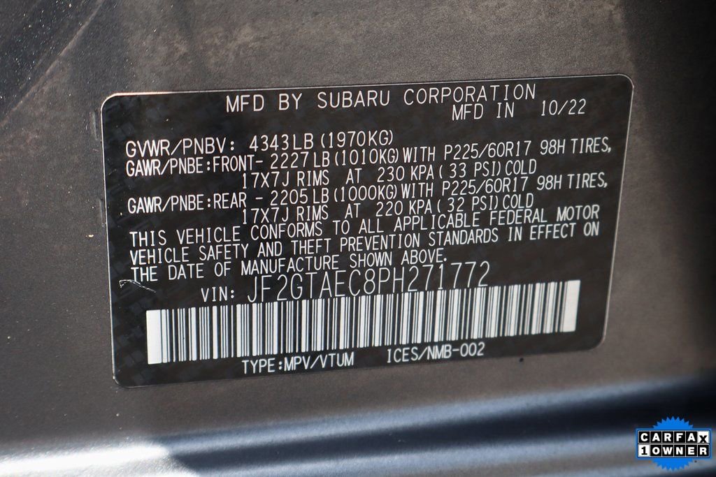 Used 2023 Subaru Crosstrek 2.0i Premium AWD/4WD image 42