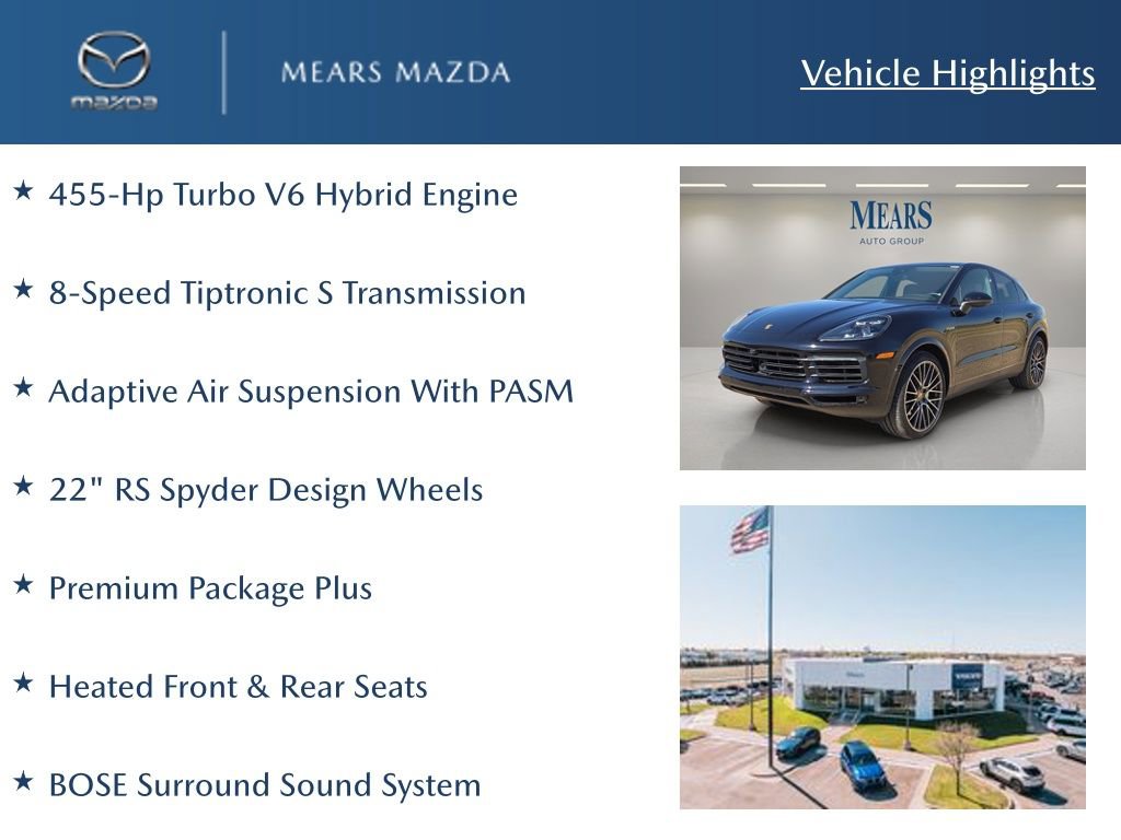 Used 2022 Porsche Cayenne E-Hybrid Coupe image 2