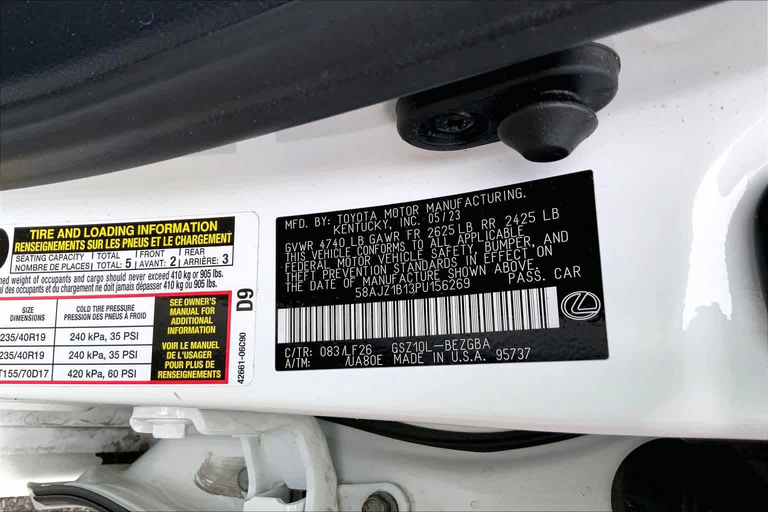 Used 2023 Lexus ES 350 F Sport w/ Accessory Package (Z2) FWD image 37