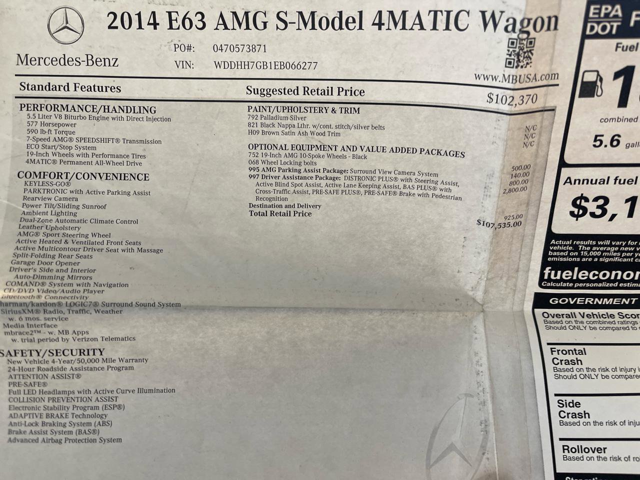 Used 2014 Mercedes-Benz E 63 AMG S-Model image 39