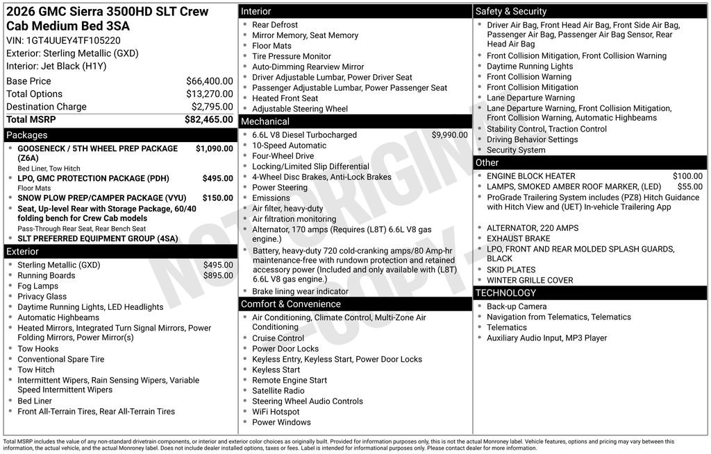 New 2026 GMC Sierra 3500 SLT AWD/4WD image 34