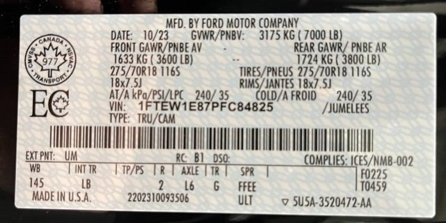 Used 2023 Ford F150 Tremor AWD/4WD image 55