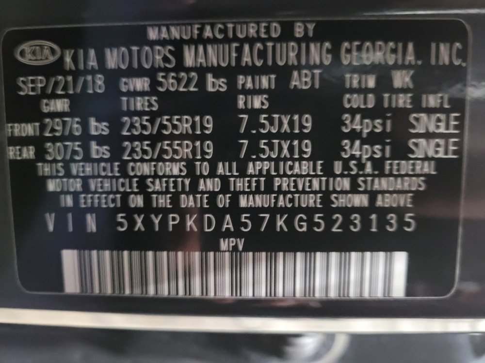 Used 2019 Kia Sorento SX image 33