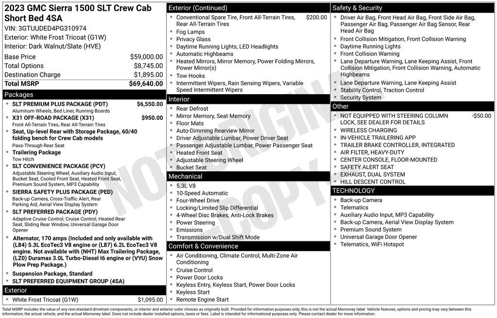 Used 2023 GMC Sierra 1500 SLT w/ SLT Premium Plus Package image 9