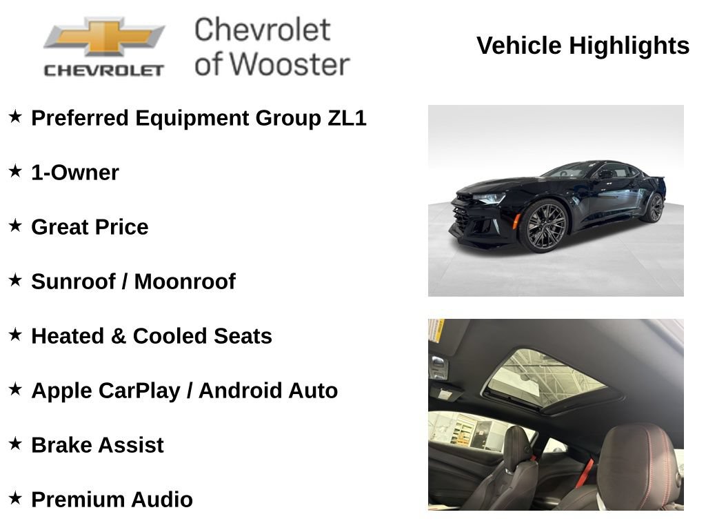 Used 2024 Chevrolet Camaro ZL1 RWD image 2
