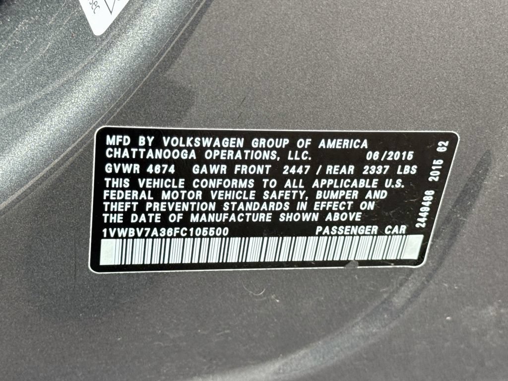 Used 2015 Volkswagen Passat TDI SE FWD image 33