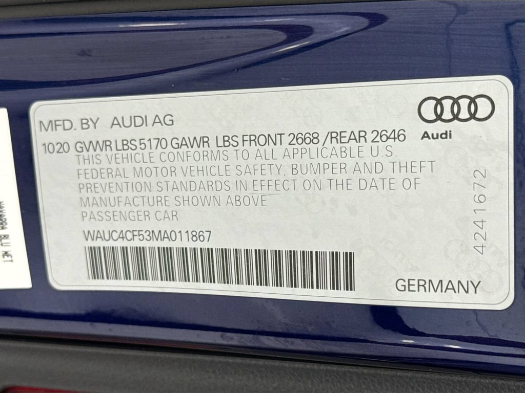 Used 2021 Audi S5 Premium Plus w/ Premium Plus Package AWD/4WD image 33
