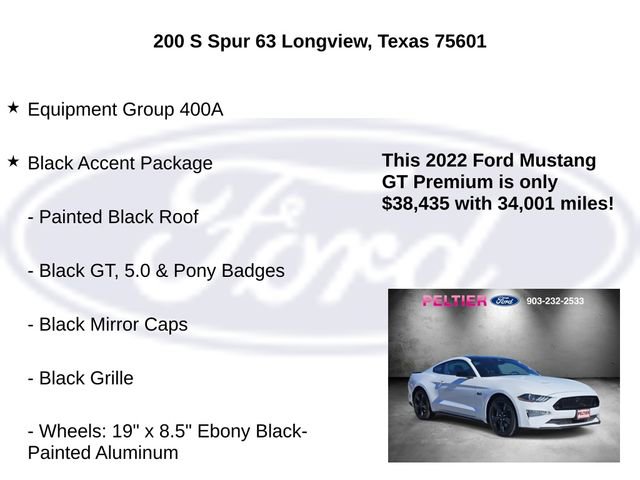 Used 2022 Ford Mustang GT Premium w/ Black Accent Package image 5