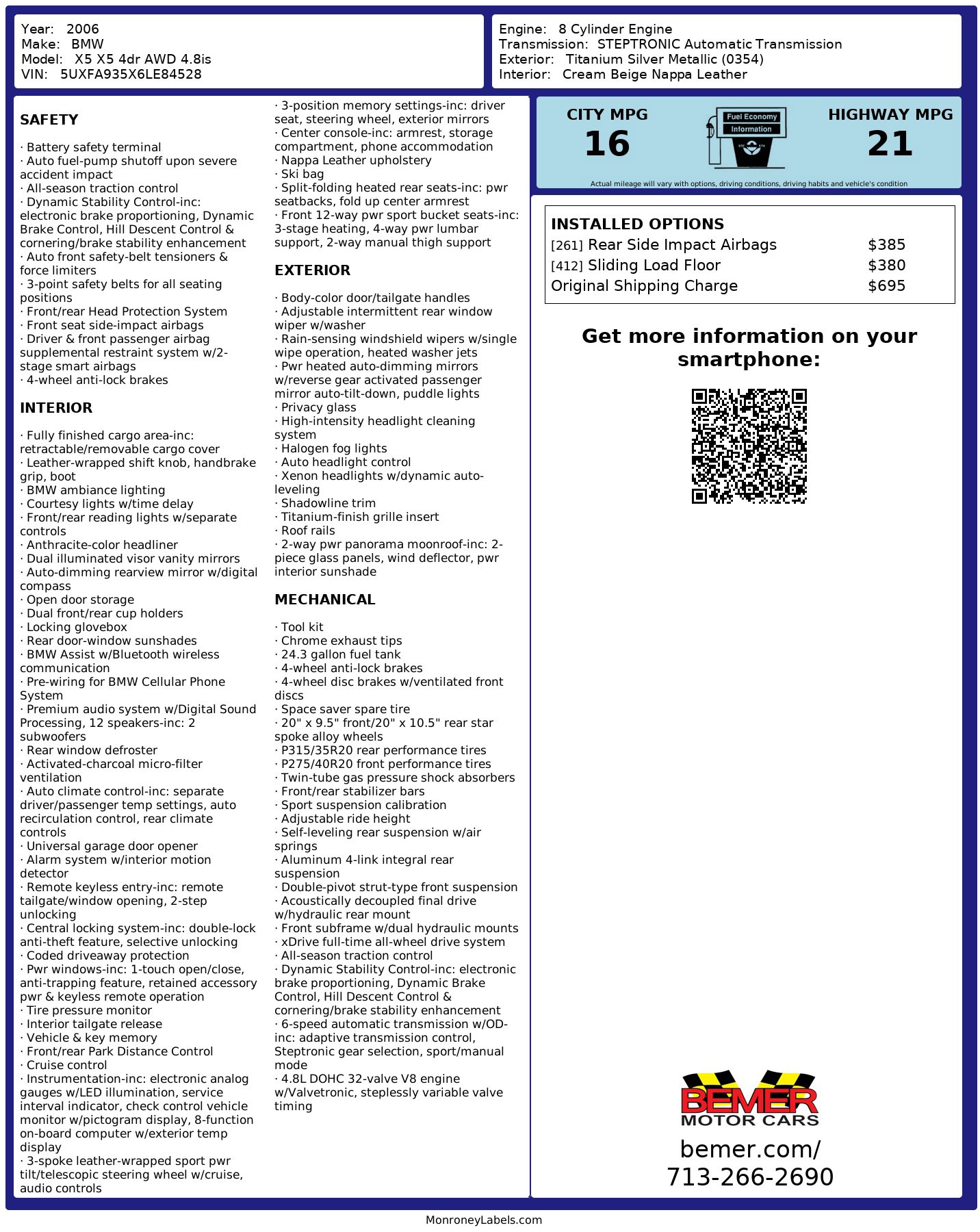 Used 2006 BMW X5 4.8is image 3