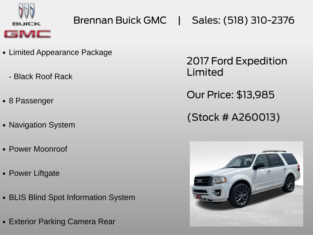 Used 2017 Ford Expedition Limited w/ Equipment Group 301A AWD/4WD image 12