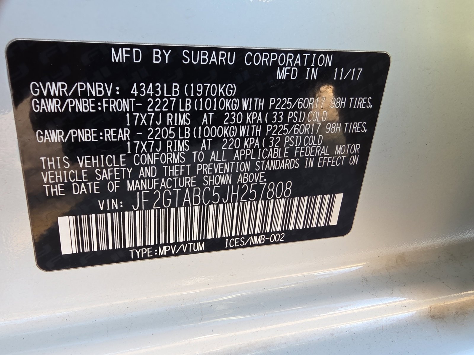 Used 2018 Subaru Crosstrek 2.0i Premium image 34