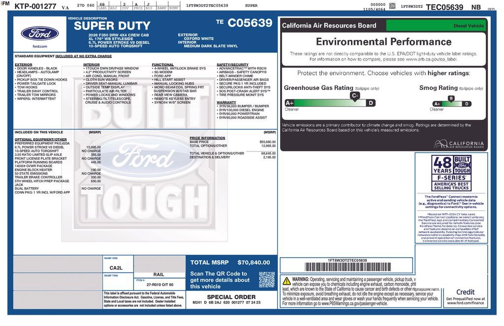 New 2026 Ford F350 XL image 7