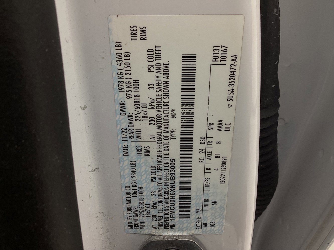 Used 2022 Ford Escape SEL image 49
