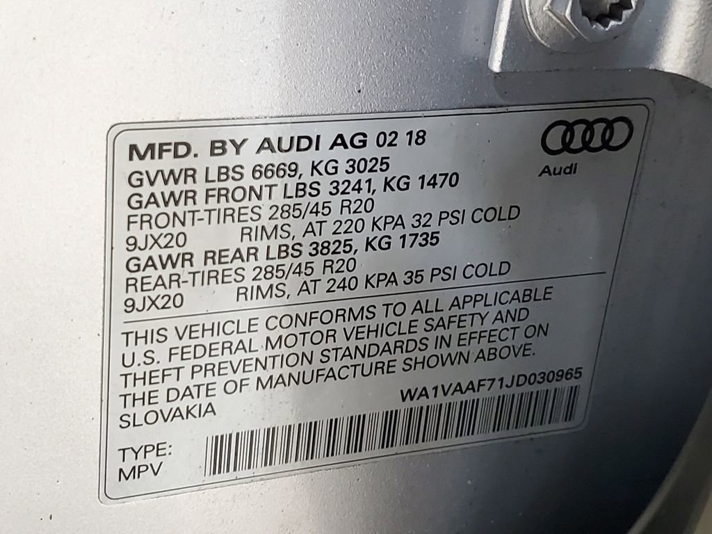 Used 2018 Audi Q7 3.0T Prestige w/ Prestige Package image 46