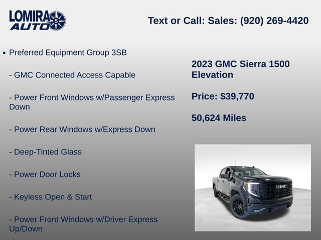 Used 2023 GMC Sierra 1500 Elevation w/ X31 Off-Road Package AWD/4WD image 8