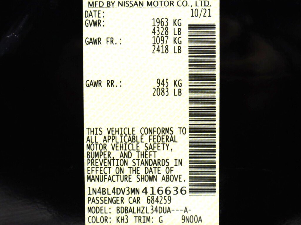 Used 2021 Nissan Altima 2.5 SV FWD image 39