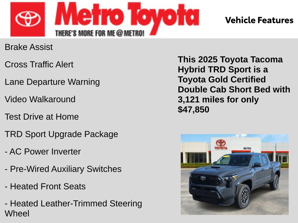 Certified 2025 Toyota Tacoma TRD Sport w/ TRD Sport Upgrade Package image 21