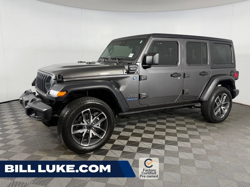 Certified 2025 Jeep Wrangler Unlimited Sport S 4xe w/ Convenience Group AWD/4WD image 1