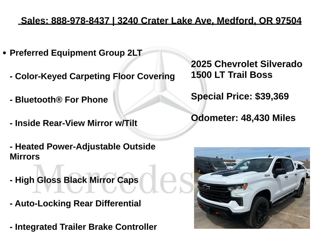 Used 2025 Chevrolet Silverado 1500 LT Trail Boss w/ Protection Package AWD/4WD image 12