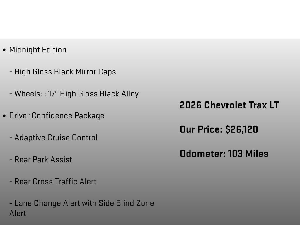 Used 2026 Chevrolet Trax LT w/ Driver Confidence Package image 12