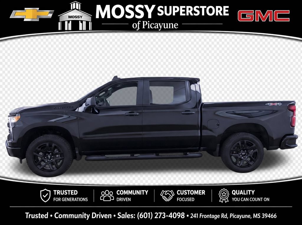 Used 2025 Chevrolet Silverado 1500 Custom w/ Turbomax Blackout Package AWD/4WD image 7