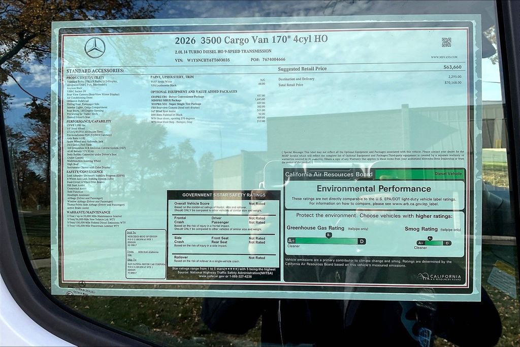 New 2026 Mercedes-Benz Sprinter 3500 image 12