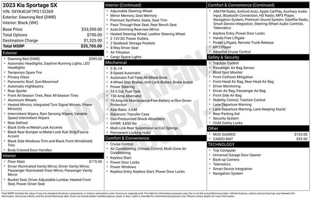 Certified 2023 Kia Sportage SX image 14