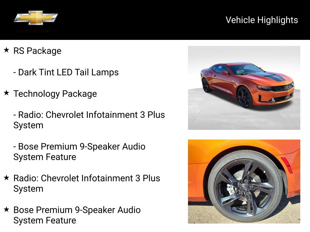 Certified 2022 Chevrolet Camaro LT w/ RS Package image 20