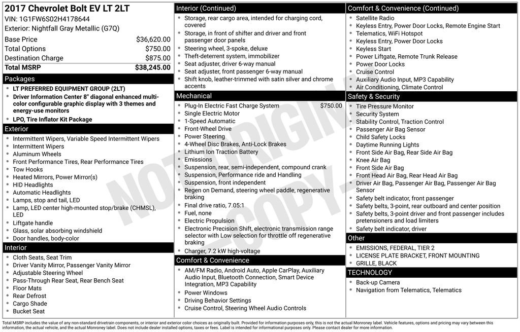 Used 2017 Chevrolet Bolt LT image 5