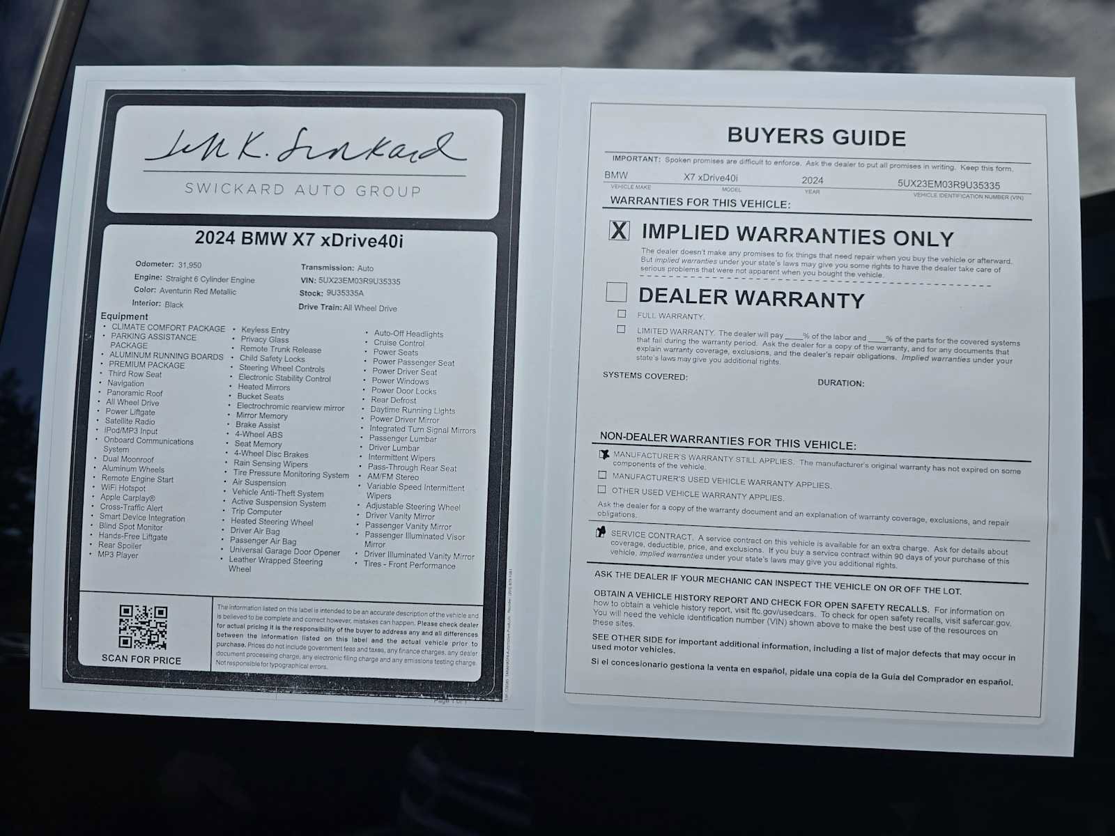 Used 2024 BMW X7 xDrive40i image 20