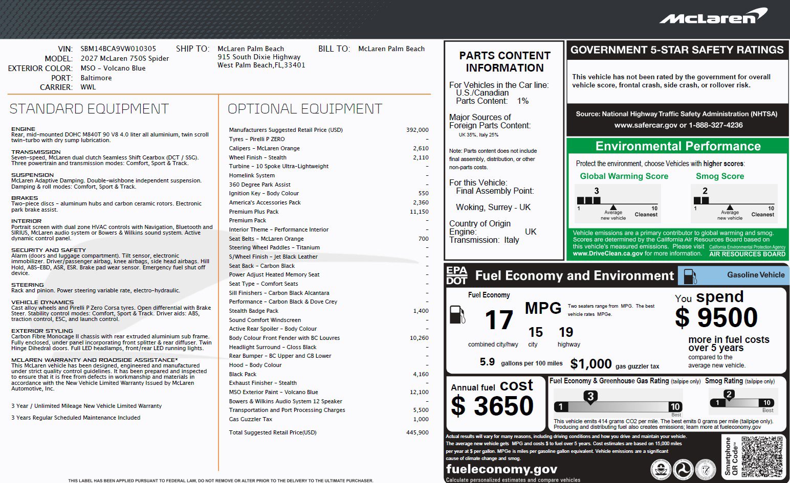 New 2027 McLaren 750S Spider RWD image 29