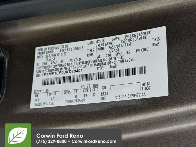Used 2018 Ford F150 XL w/ Equipment Group 101A Mid AWD/4WD image 26