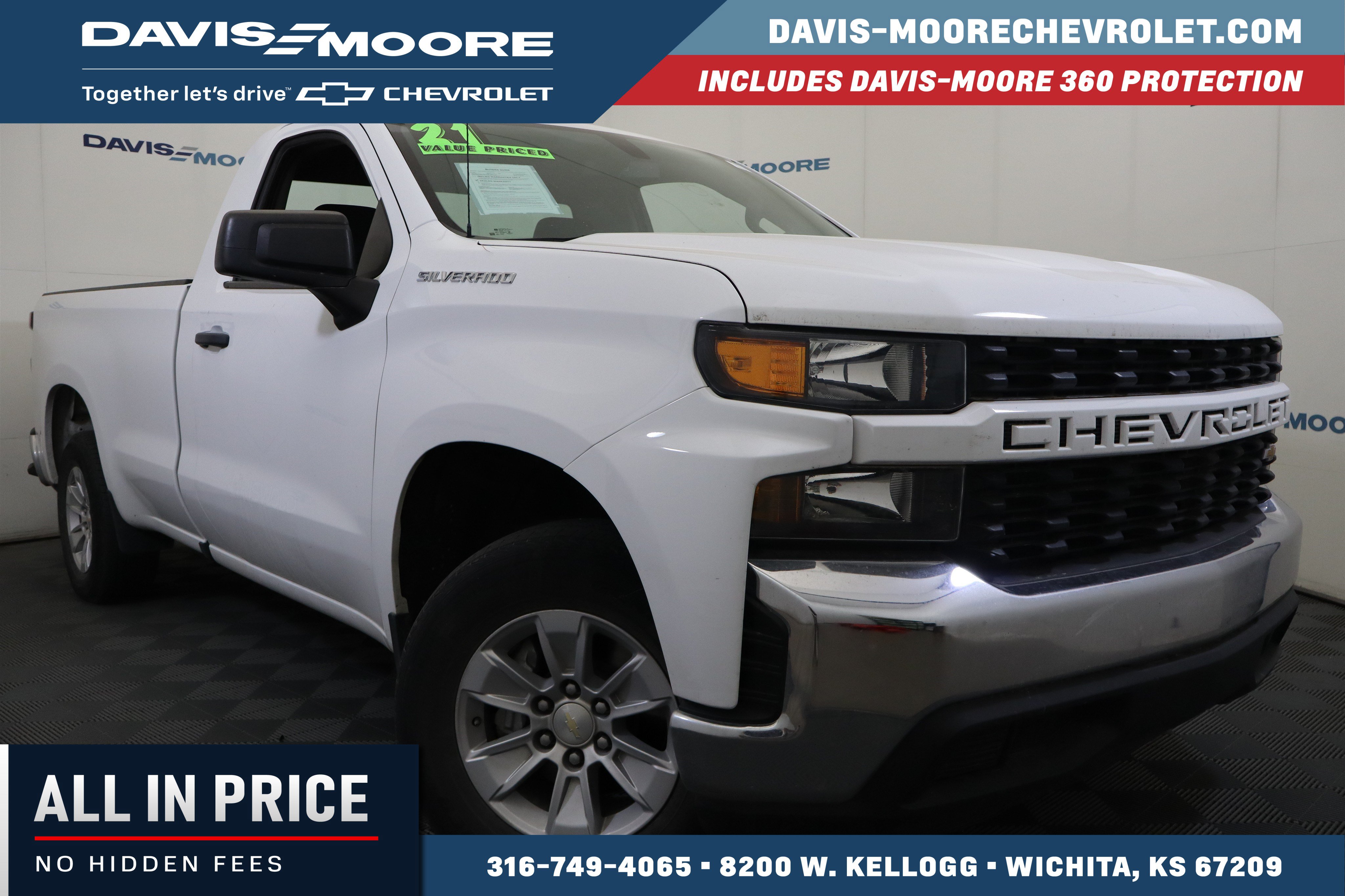 Used 2021 Chevrolet Silverado 1500 W/T w/ WT Fleet Convenience Package