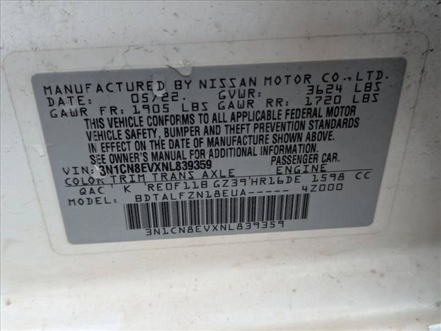 Used 2022 Nissan Versa SV FWD image 16