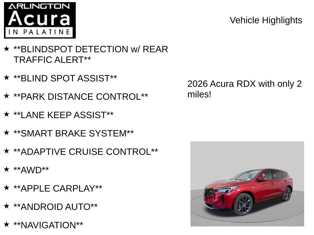 New 2026 Acura RDX w/ Advance Package AWD/4WD image 7