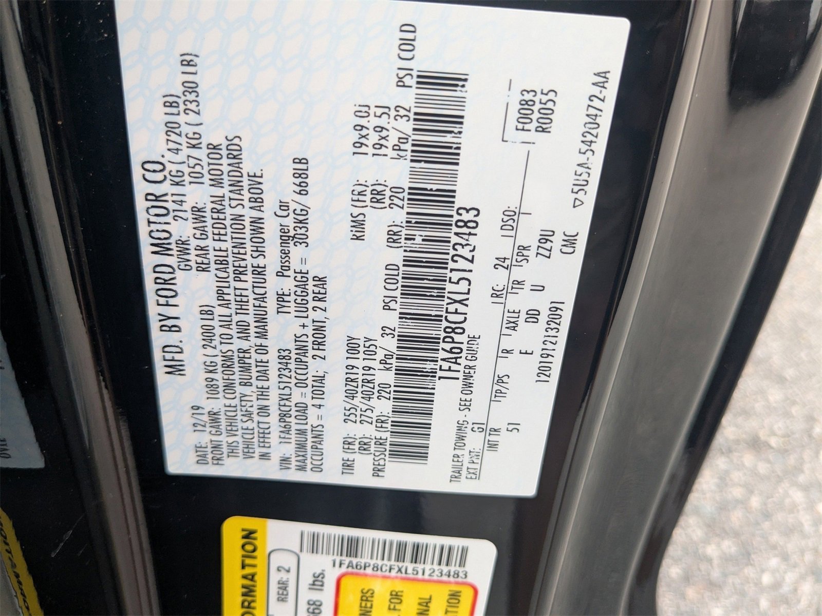 Used 2020 Ford Mustang GT Premium w/ GT Performance Package image 14